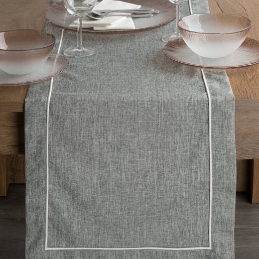 OBRUS MEGI 40 X 140 CM POPIELATY ze sklepu lenaodniemowlakadoszkolniaka.pl w kategorii Obrusy i bieżniki - zdjęcie 187453114