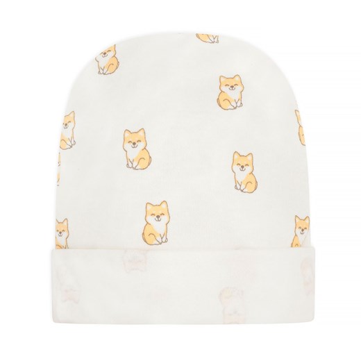 Czapka niemowlęca Lovely Day écru,pieski 68 ze sklepu lenaodniemowlakadoszkolniaka.pl w kategorii Czapki dziecięce - zdjęcie 187454072