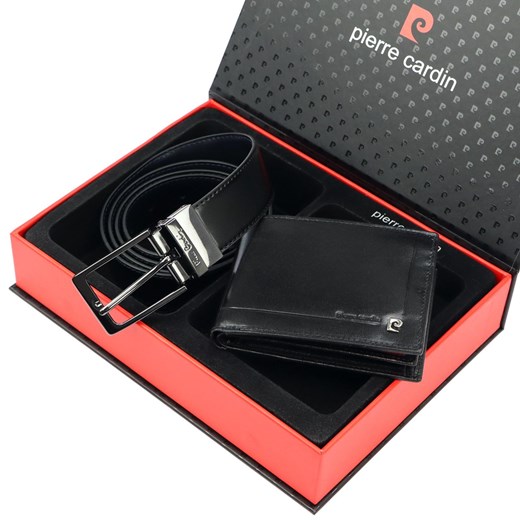 Zestaw na prezent dla mężczyzny portfel i pasek męski skórzany Pierre Cardin ze sklepu lenaodniemowlakadoszkolniaka.pl w kategorii Paski męskie - zdjęcie 187455963