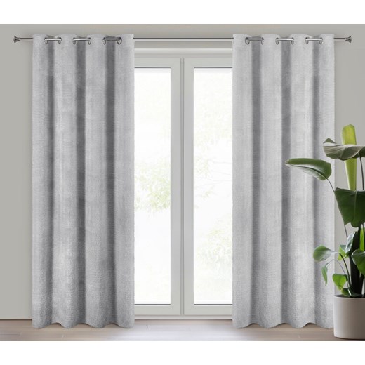 ZASŁONA GOTOWA AGIS 140 X 250 CM SREBRNY ze sklepu lenaodniemowlakadoszkolniaka.pl w kategorii Zasłony - zdjęcie 187456874