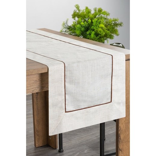 OBRUS NATU 9 40 X 140 CM NATURALNY ze sklepu lenaodniemowlakadoszkolniaka.pl w kategorii Obrusy i bieżniki - zdjęcie 187456912