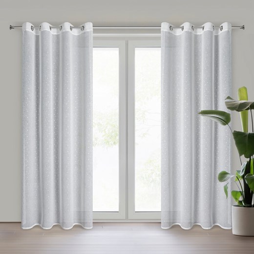 FIRANA GOTOWA GINA 140 X 250 CM BIAŁY ze sklepu lenaodniemowlakadoszkolniaka.pl w kategorii Firany - zdjęcie 187457744