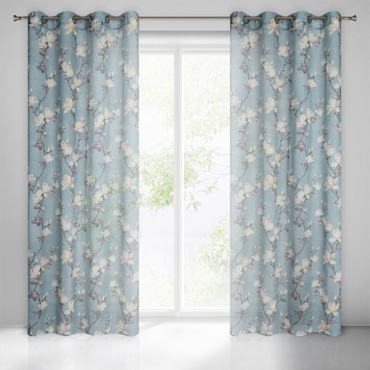 ZASŁONA GOTOWA LUNA 140 X 250 CM BŁĘKITNY ze sklepu lenaodniemowlakadoszkolniaka.pl w kategorii Zasłony - zdjęcie 187457932