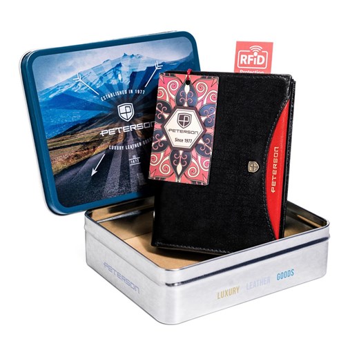 Portfel męski skórzany skóra naturalna Peterson ze sklepu lenaodniemowlakadoszkolniaka.pl w kategorii Portfele męskie - zdjęcie 187459191