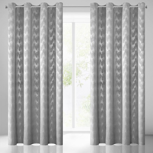 ZASŁONA GOTOWA BIANKA 140X250 CM SZARY ze sklepu lenaodniemowlakadoszkolniaka.pl w kategorii Zasłony - zdjęcie 187459214