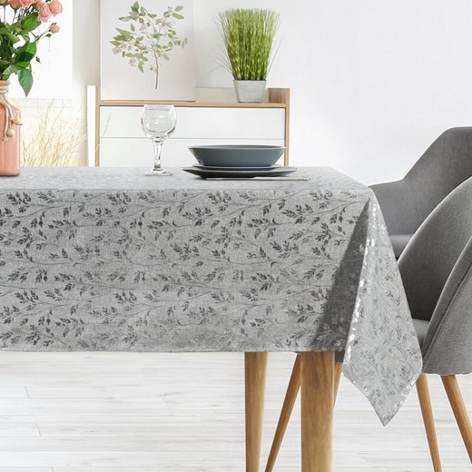 OBRUS SIMONA 140 X 220 CM SREBRNY ze sklepu lenaodniemowlakadoszkolniaka.pl w kategorii Obrusy i bieżniki - zdjęcie 187459774