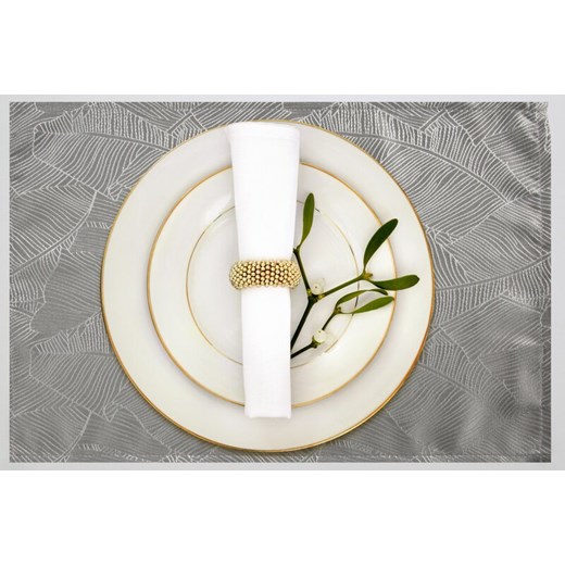 OBRUS ISLA 30 X 40 CM SREBRNY ze sklepu lenaodniemowlakadoszkolniaka.pl w kategorii Obrusy i bieżniki - zdjęcie 187460841