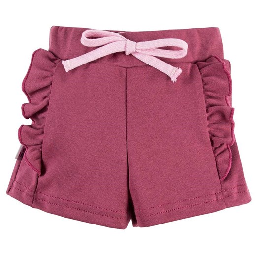 Spodenki krótkie dla dziewczynki bordo Nature Ewa klucze ze sklepu lenaodniemowlakadoszkolniaka.pl w kategorii Spodenki niemowlęce - zdjęcie 187460881