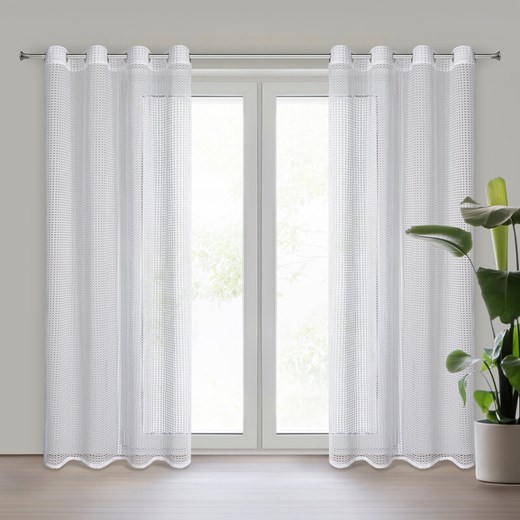 FIRANA GOTOWA NERI 140 X 250 CM BIAŁY ze sklepu lenaodniemowlakadoszkolniaka.pl w kategorii Firany - zdjęcie 187461752