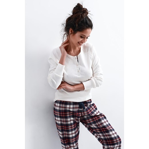 Sensis piżama damska bawełna MOLLIE biały rozmiar L ze sklepu lenaodniemowlakadoszkolniaka.pl w kategorii Piżamy damskie - zdjęcie 187461771