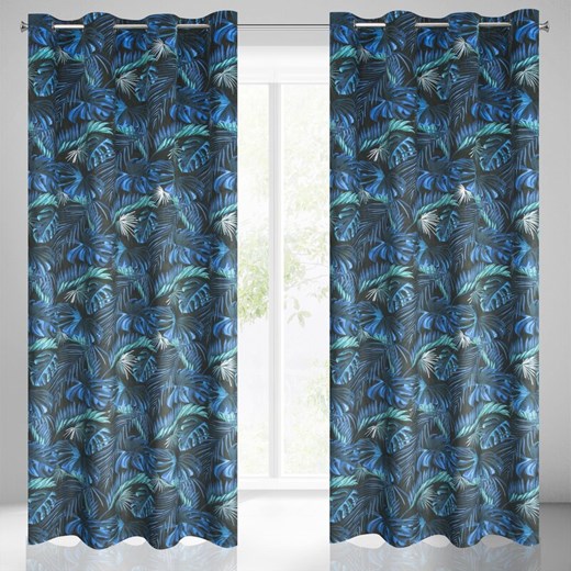 ZASŁONA GOTOWA LAZUR 140 X 250 CM CZARNY ze sklepu lenaodniemowlakadoszkolniaka.pl w kategorii Zasłony - zdjęcie 187461793