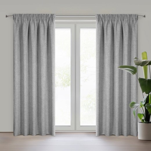 ZASŁONA GOTOWA JULA2 NA TAŚMIE 140 X 270 CM SREBRNY ze sklepu lenaodniemowlakadoszkolniaka.pl w kategorii Zasłony - zdjęcie 187461871