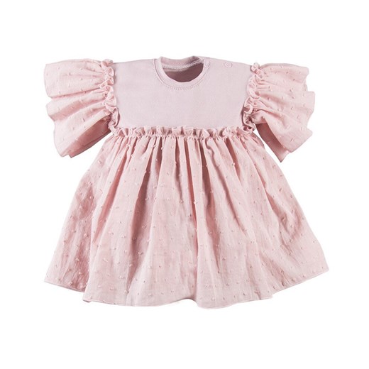 Sukienka krótki rękaw dla dziewczynki Swan Ewa klucze Eevi ze sklepu lenaodniemowlakadoszkolniaka.pl w kategorii Sukienki dziewczęce - zdjęcie 187464590