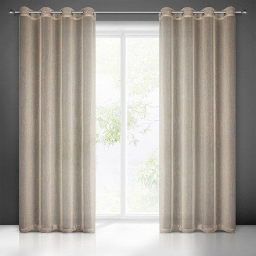 ZASŁONA GOTOWA ADELA 140 X 250 CM BEŻOWY ze sklepu lenaodniemowlakadoszkolniaka.pl w kategorii Zasłony - zdjęcie 187464713