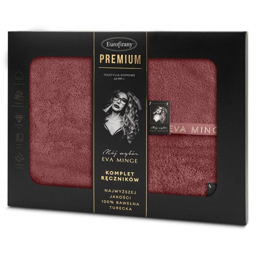 KOMPLET RĘCZNIKÓW VENUS 46 X 36 X 7 CM CEGLASTY ze sklepu lenaodniemowlakadoszkolniaka.pl w kategorii Ręczniki - zdjęcie 187466083