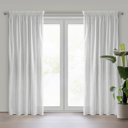 FIRANA GOTOWA ROXI NA TAŚMIE 140 X 270 CM BIAŁY ze sklepu lenaodniemowlakadoszkolniaka.pl w kategorii Firany - zdjęcie 187466514