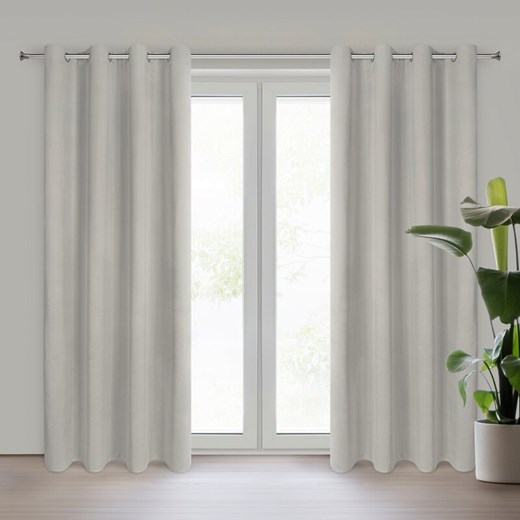 ZASŁONA GOTOWA NITA 140 X 250 CM CIEMNOBEŻOWY ze sklepu lenaodniemowlakadoszkolniaka.pl w kategorii Zasłony - zdjęcie 187467014