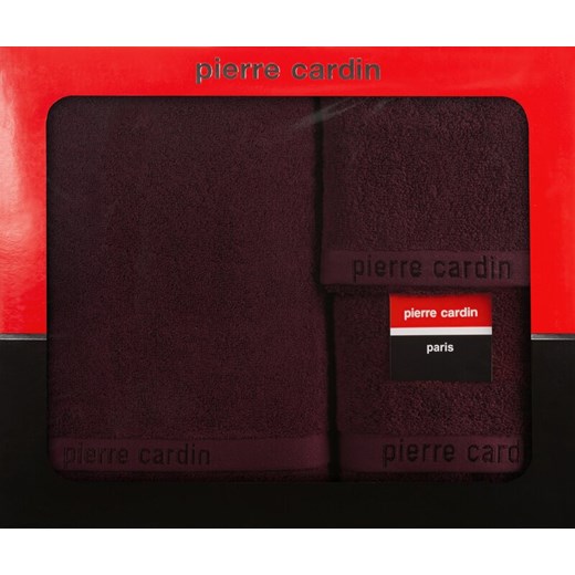 KOMPLET RĘCZNIKÓW 3 SZT EVI 40 X 34 X 9 CM BURGUNDOWY ze sklepu lenaodniemowlakadoszkolniaka.pl w kategorii Ręczniki - zdjęcie 187467510