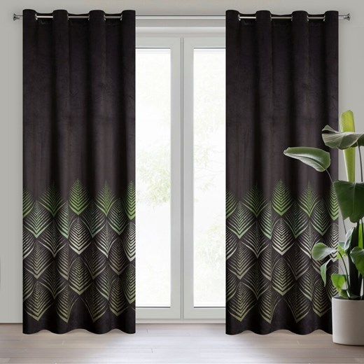 ZASŁONA GOTOWA ANGELINA 140 X 250 CM CZARNY ze sklepu lenaodniemowlakadoszkolniaka.pl w kategorii Zasłony - zdjęcie 187467700