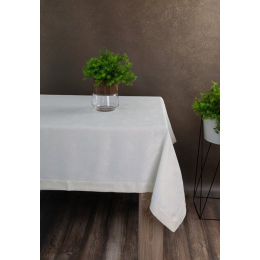 OBRUS LENA 140 X 180 CM KREMOWY ze sklepu lenaodniemowlakadoszkolniaka.pl w kategorii Obrusy i bieżniki - zdjęcie 187469212