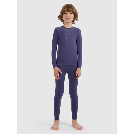 Chłopięca bielizna termoaktywna komplet 4F 4FJRAW25USEAM265 - granatowa ze sklepu Sportstylestory.com w kategorii Bielizna termoaktywna - zdjęcie 187470991