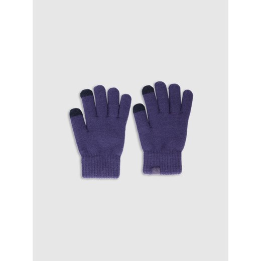 Dziecięce rękawiczki Soft Touch 4F 4FJWAW25AGLOU154 - granatowe ze sklepu Sportstylestory.com w kategorii Rękawiczki dziecięce - zdjęcie 187471011