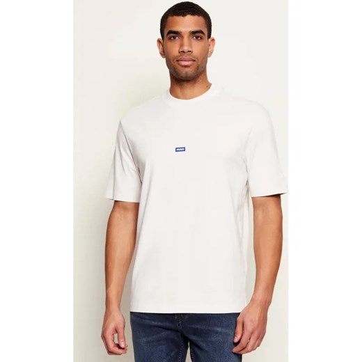 Hugo Blue T-shirt Nieros | Regular Fit ze sklepu Gomez Fashion Store w kategorii T-shirty męskie - zdjęcie 187471141