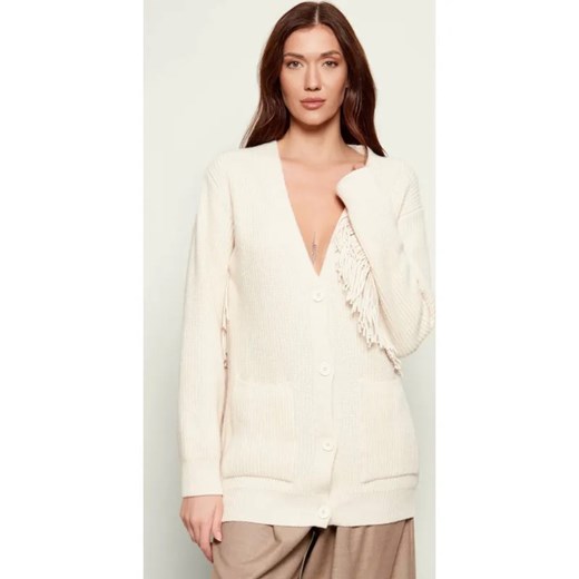 AKEP Kardigan | Relaxed fit | z dodatkiem wełny i kaszmiru ze sklepu Gomez Fashion Store w kategorii Swetry damskie - zdjęcie 187471142