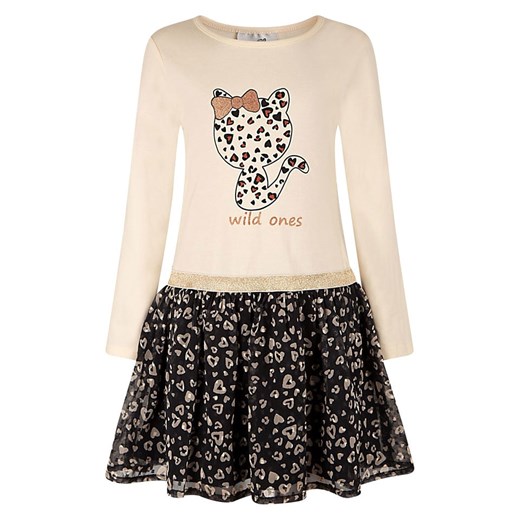 happy girls by Eisend Sukienka w kolorze beżowym ze sklepu Limango Polska w kategorii Sukienki dziewczęce - zdjęcie 187472073