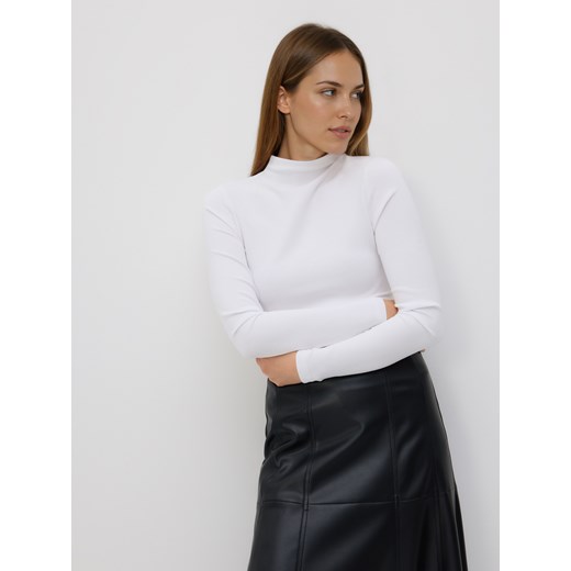 Reserved - Body z modalem - złamana biel ze sklepu Reserved w kategorii Body damskie - zdjęcie 187472930