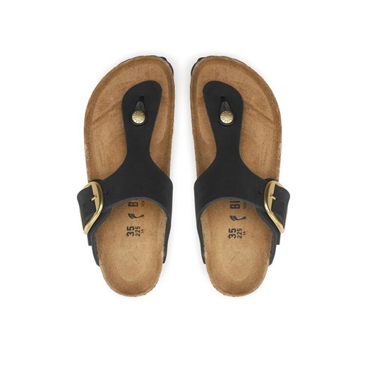 Japonki Birkenstock Gizeh Big Buckle 1024107 Czarny ze sklepu eobuwie.pl w kategorii Klapki damskie - zdjęcie 187473291