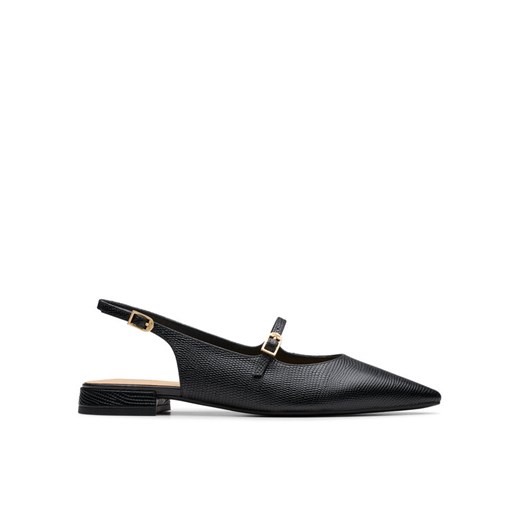 Baleriny Clarks Sensa15 Shine 26181314 Czarny ze sklepu eobuwie.pl w kategorii Balerinki - zdjęcie 187473341