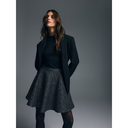 Reserved - Wzorzysta spódnica mini - szary ze sklepu Reserved w kategorii Spódnice - zdjęcie 187473910