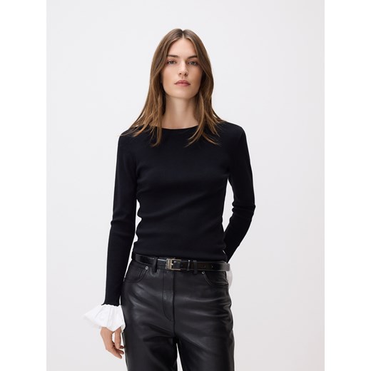 Reserved - Pasek z klamrą - czarny ze sklepu Reserved w kategorii Paski damskie - zdjęcie 187474002