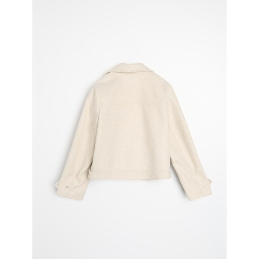 Sinsay - Kurtka ramoneska - kremowy Sinsay M Sinsay