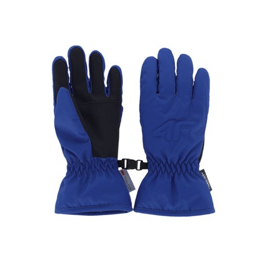Dziecięce rękawiczki narciarskie 4F Thinsulate 4FJWAW25AFGLU190 - niebieskie ze sklepu Sportstylestory.com w kategorii Rękawiczki dziecięce - zdjęcie 187475364