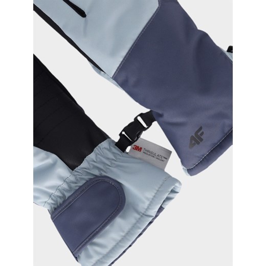 Dziecięce rękawiczki narciarskie 4F 4FJWAW25AFGLU189 - niebieskie ze sklepu Sportstylestory.com w kategorii Rękawiczki dziecięce - zdjęcie 187475372