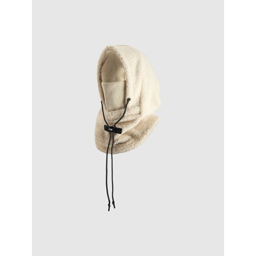 Kaptur z kominem 4F 4FWAW25ABALU056 - beżowy ze sklepu Sportstylestory.com w kategorii Szaliki i chusty damskie - zdjęcie 187475412