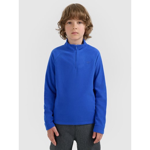 Chłopięca bielizna termiczna polarowa (góra) 4F 4FJRAW25UFLEM072- niebieska ze sklepu Sportstylestory.com w kategorii Bielizna termoaktywna - zdjęcie 187475553