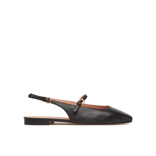 Czółenka Pollini SA11031C1MTE0000 Czarny ze sklepu eobuwie.pl w kategorii Balerinki - zdjęcie 187475663