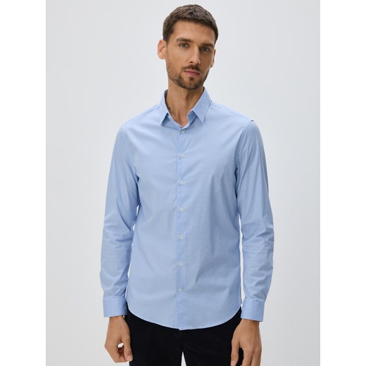 Reserved - Koszula slim fit w kratę - jasnoniebieski ze sklepu Reserved w kategorii Koszule męskie - zdjęcie 187476260