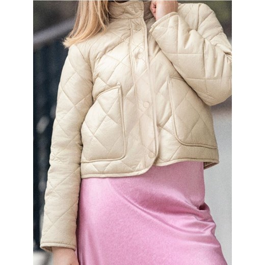 Sinsay - Kurtka pikowana - kremowy ze sklepu Sinsay w kategorii Kurtki damskie - zdjęcie 187476644