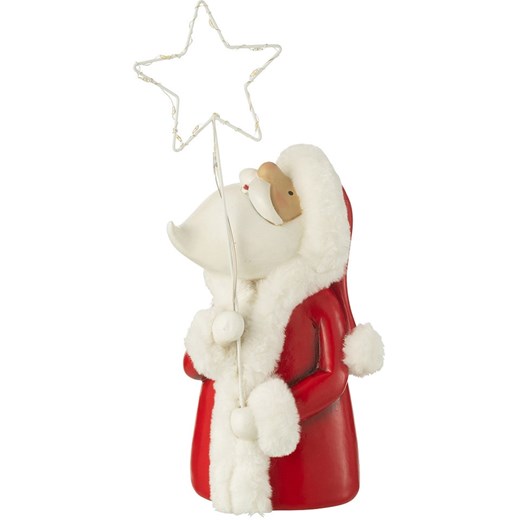 J Line Lampka dekoracyjna LED w kolorze czerwono-białym - wys. 35,5 x Ø 13 cm ze sklepu Limango Polska w kategorii Oświetlenie - zdjęcie 187476700