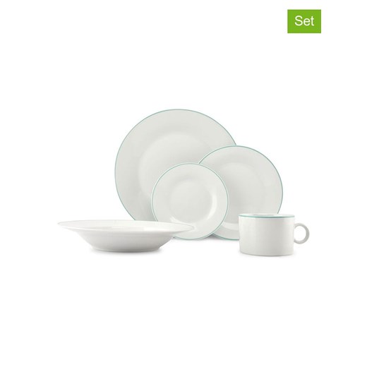 Salt and Pepper 20-częściowy zestaw &quot;Prim&quot; w kolorze biało-miętowym ze sklepu Limango Polska w kategorii Naczynia - zdjęcie 187476722