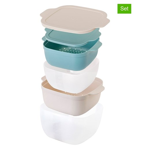 Vigar Pojemniki (2 szt.) w kolorze niebiesko-beżowym ze sklepu Limango Polska w kategorii Pojemniki kuchenne - zdjęcie 187476750