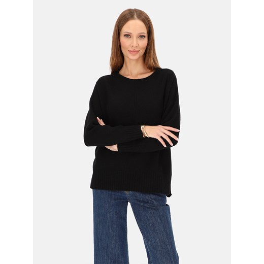 Czarny sweter dzianinowy z wełną i kaszmirem L’AF Klara ze sklepu Eye For Fashion w kategorii Swetry damskie - zdjęcie 187478194