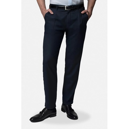 SPODNIE GENEST 247 GRANATOWE ze sklepu Recman w kategorii Spodnie męskie - zdjęcie 187478334