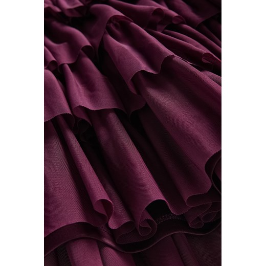 Reserved - Sukienka mini w groszki - ciemnofioletowy Reserved L Reserved