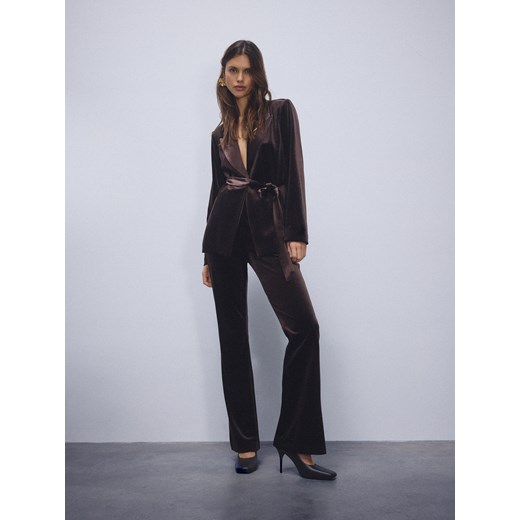 Reserved - Welurowa marynarka - brązowy Reserved L Reserved