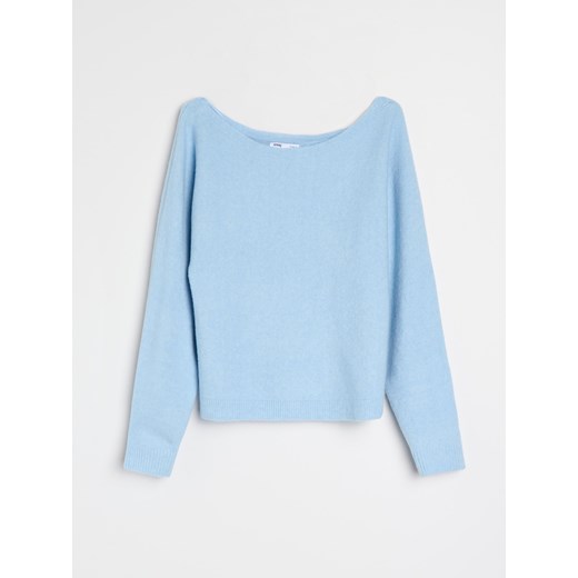 Sinsay - Sweter basic - niebieski Sinsay XL Sinsay